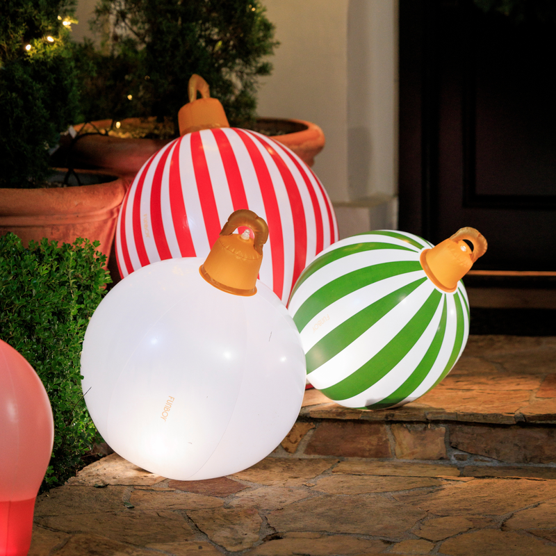 Light Up Christmas Ornament Holiday Balls - 3 Pack