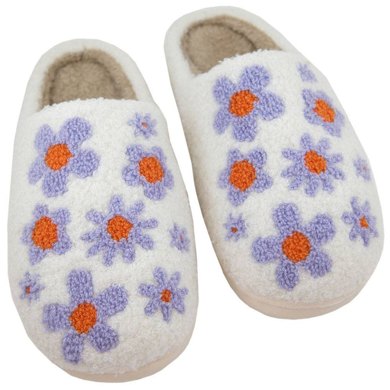 Lilac Daisy All Over Slippers