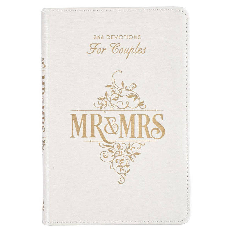 Devotional for Mr. & Mrs. White Faux Leather