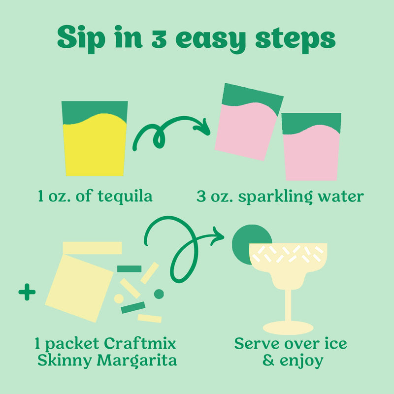 Skinny Margarita Cocktail Mixer - 6 Servings Multipack