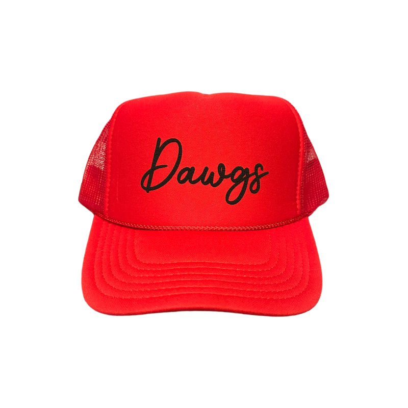 Dawgs - Red Puffy Trucker