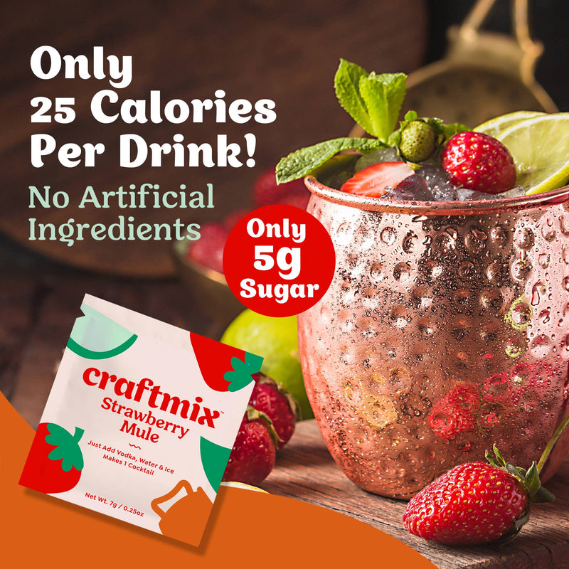 Strawberry Mule Cocktail Mixer - 6 Servings Multipack