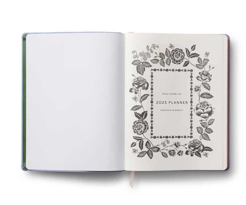 2025 English Rose 12-Month Bookbound Planner