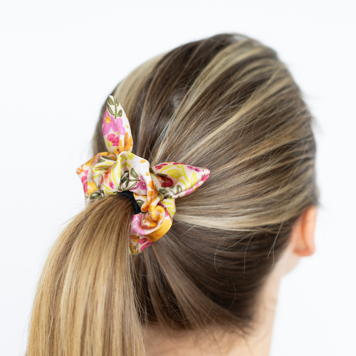 Primrose Petals Satin Scrunchie