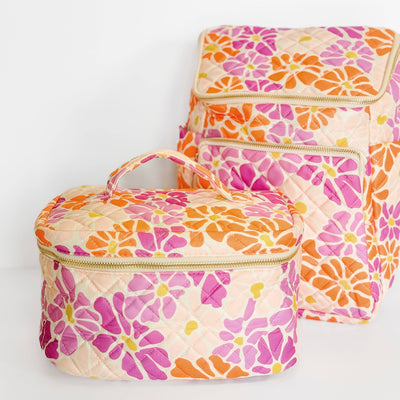 Floral Pattern Bags, Backpack, Duffle, Cosmetic Bag, Flower: Cosmetic Bag