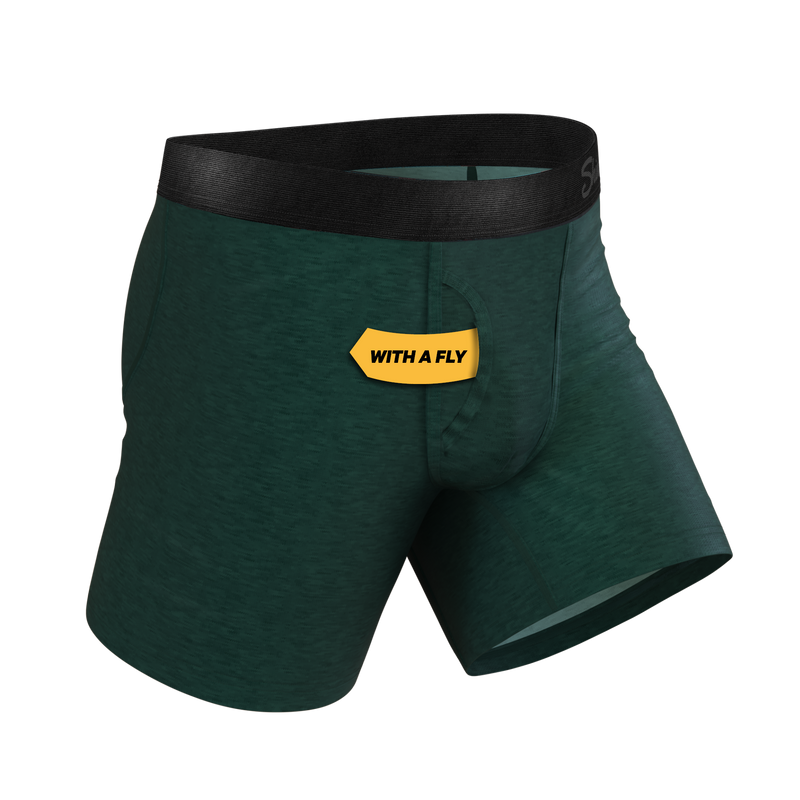 The Tree Falls | Forest Green Ball Hammock® Pouch Underwear With Fly