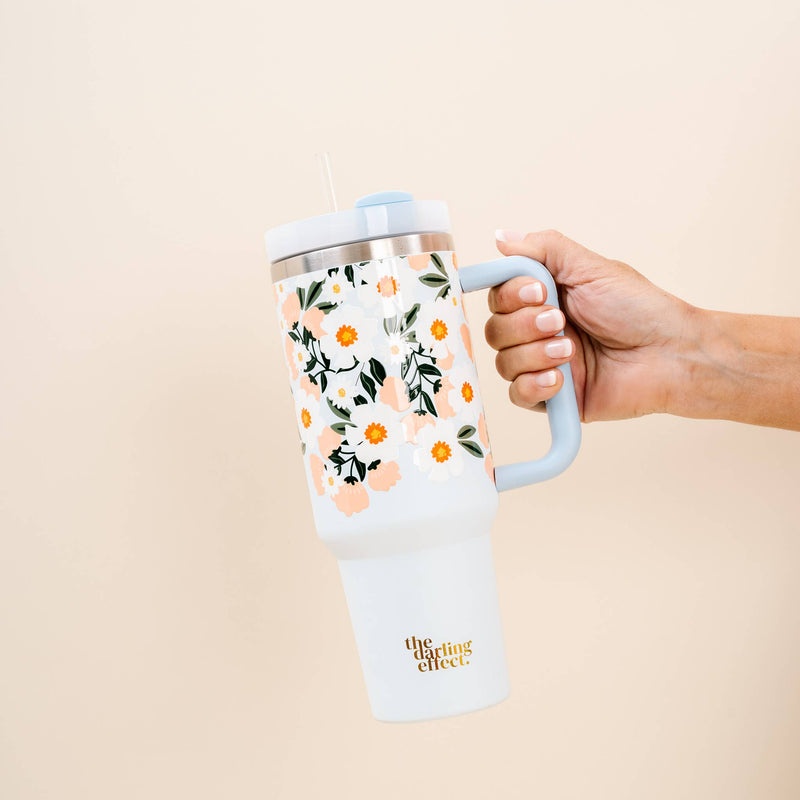 Flower Talk-40oz Take Me Everywhere Tumbler