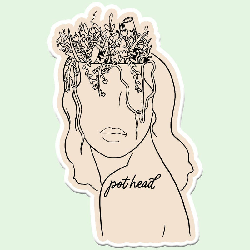 Pothead Sticker Decal