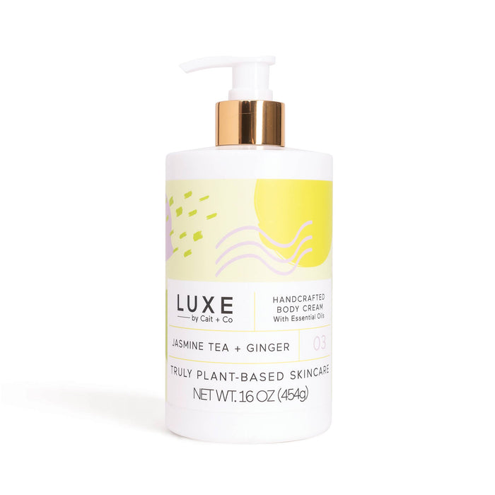 Jasmine Tea + Ginger Shea Butter Body Cream -  16oz | Luxe