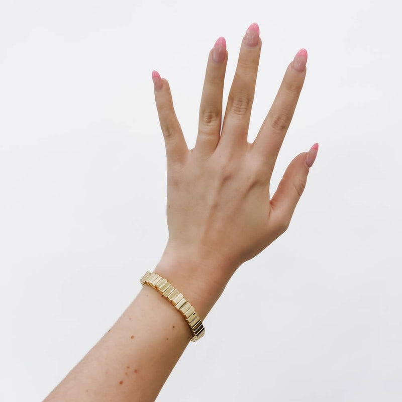 Sophia Stretch Bracelet: Gold