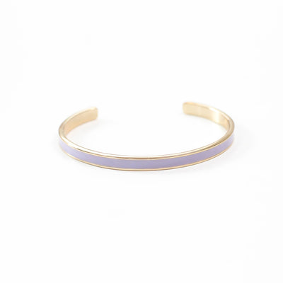 Good Girl Bad Habits Purple Enamel Bangle Bracelet