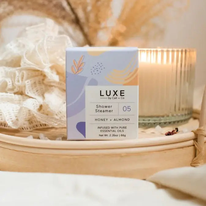 Luxe Honey + Almond Shower Steamer Fizzy Bomb