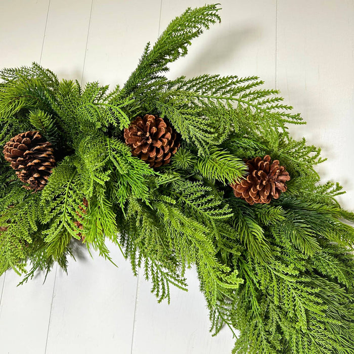 Mixed Christmas Cypress Swag/Garland 82''