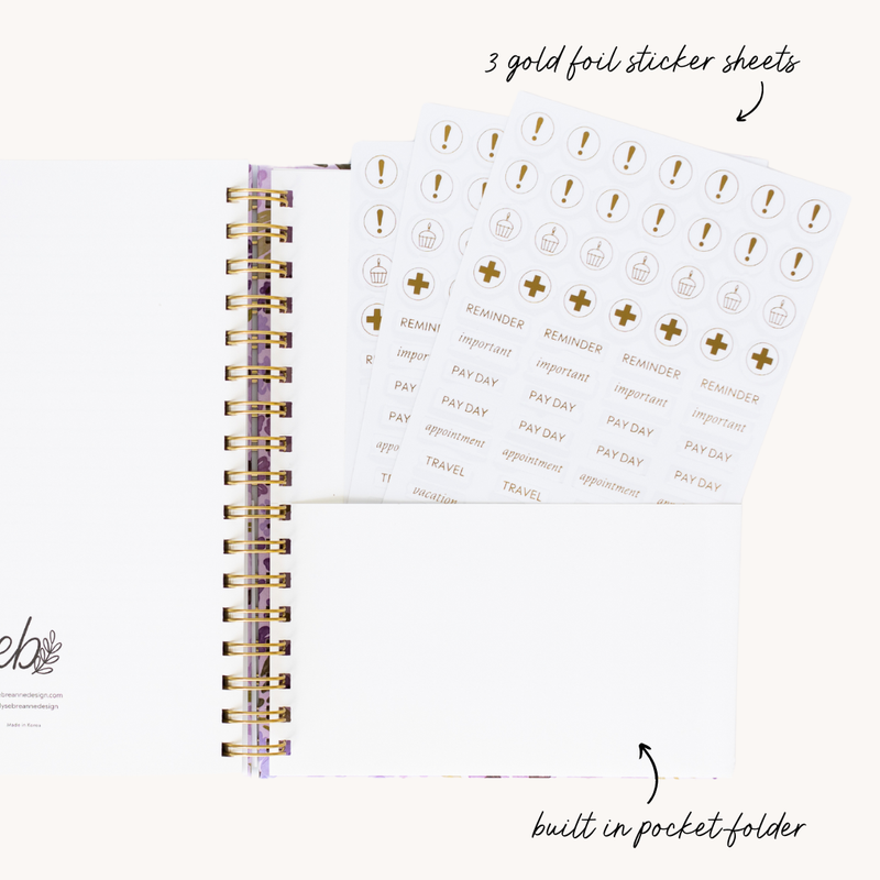 Porcelain 2025 Yearly Planner: 7x9