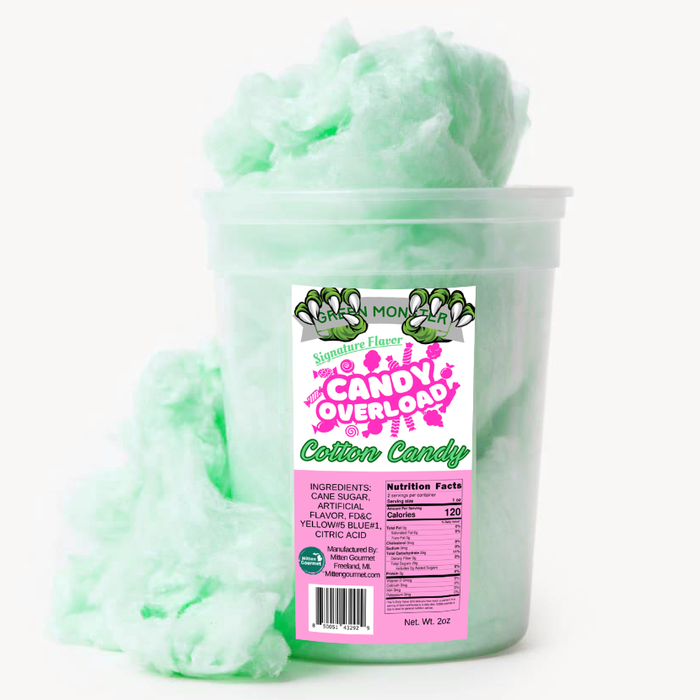 Green Monster- Gourmet Cotton Candy