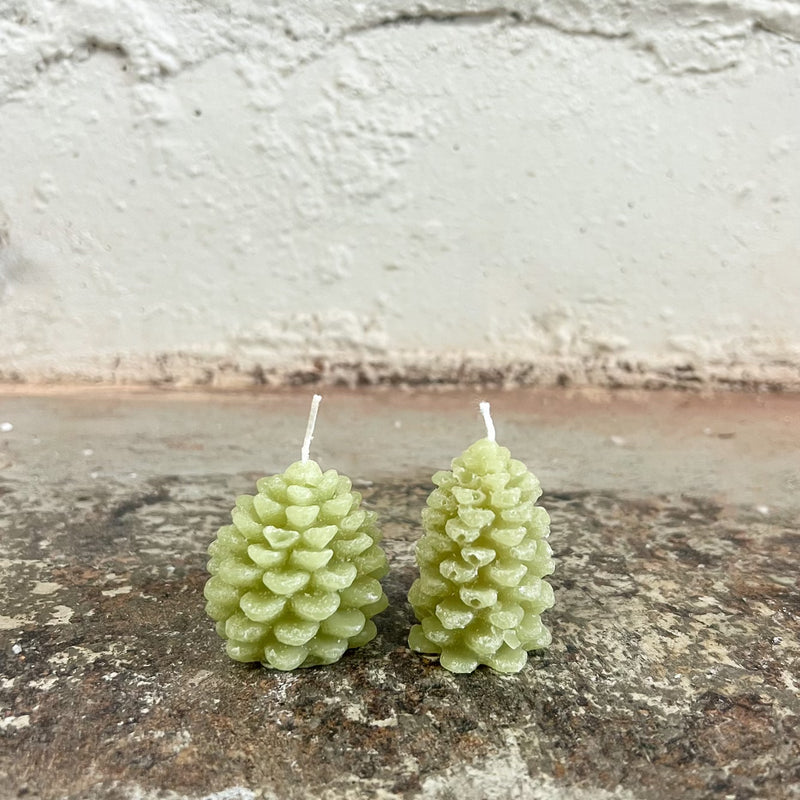 Pinecone Shaped Tealights (GREEN)