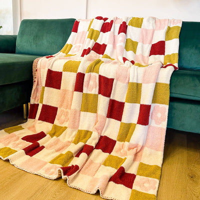 Cozy Dreams Luxe Blanket-Holiday Checkers