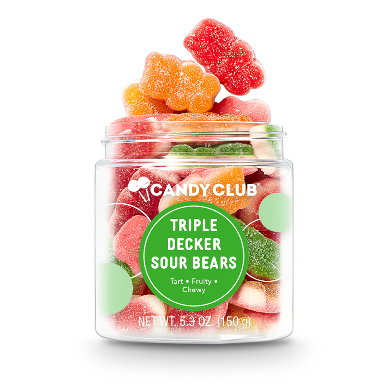 Triple-Decker Candy Sour Gummy Bears