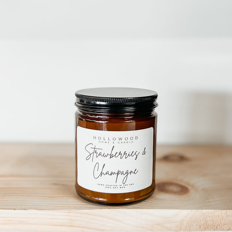 STRAWBERRIES & CHAMPAGNE | CANDLE BAR CANDLE