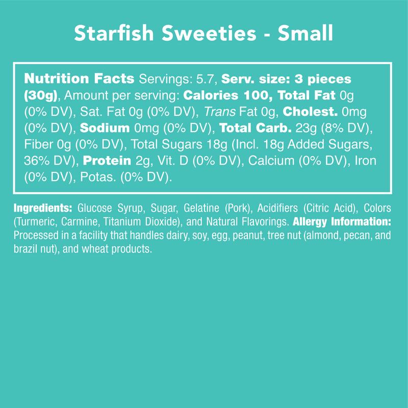 Starfish Gummy Sweeties