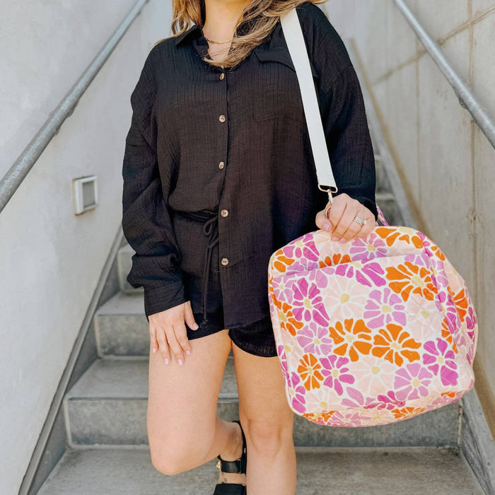 Floral Pattern Duffle