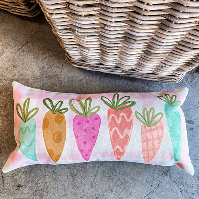 Easter Carrots Lumbar Pillow