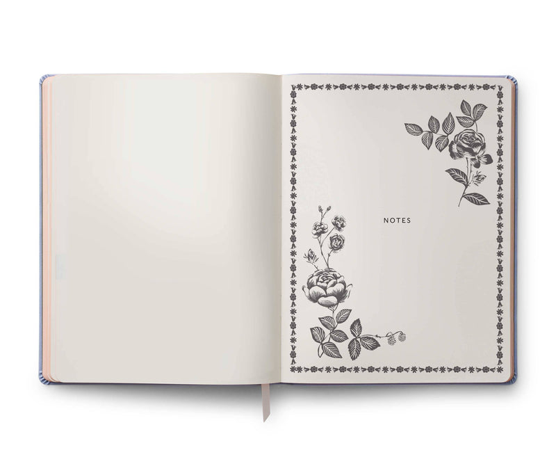 2025 English Rose 12-Month Bookbound Planner