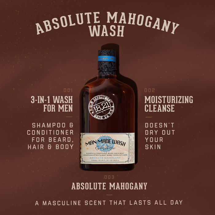 Absolute Mahogany Man Made Wash: Man Made Wash 32 oz Absolute Mahogany