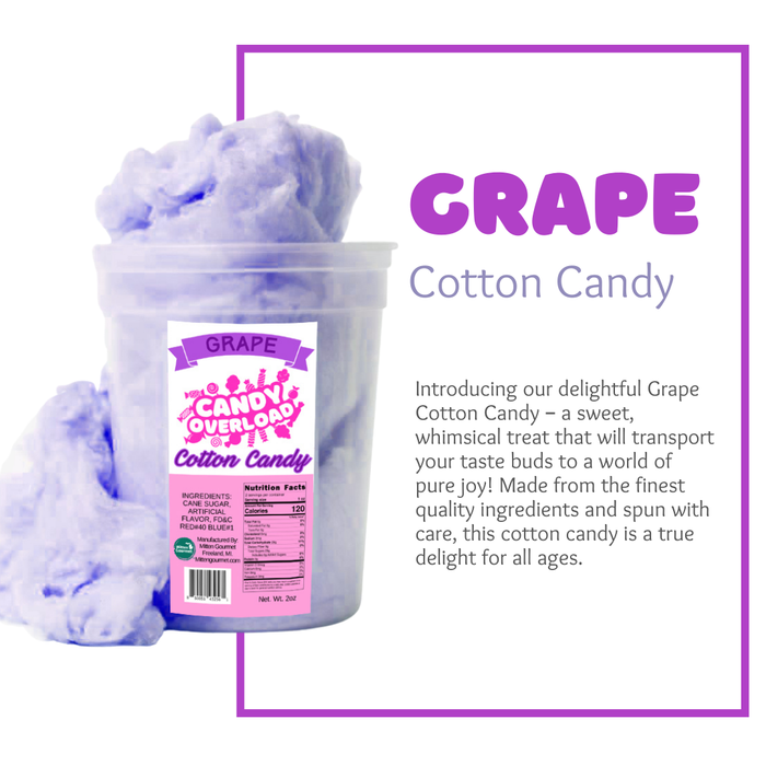 Grape- Gourmet Cotton Candy
