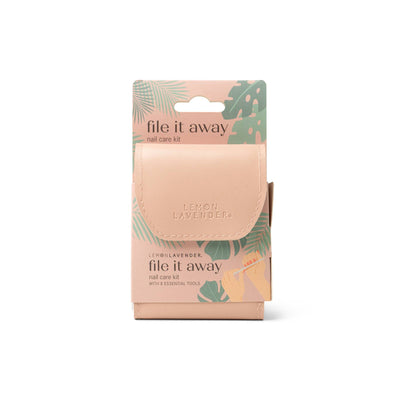 Lemon Lavender File It Away Nail Care Kit