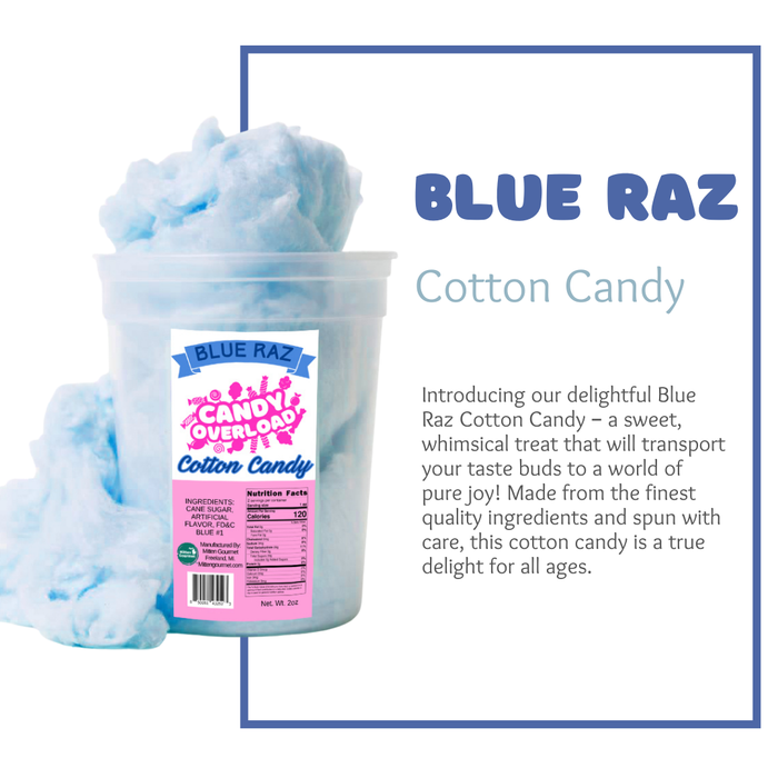 Blue Raz- Gourmet Cotton Candy