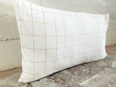 GOLD TREADED PILLOW | 24"