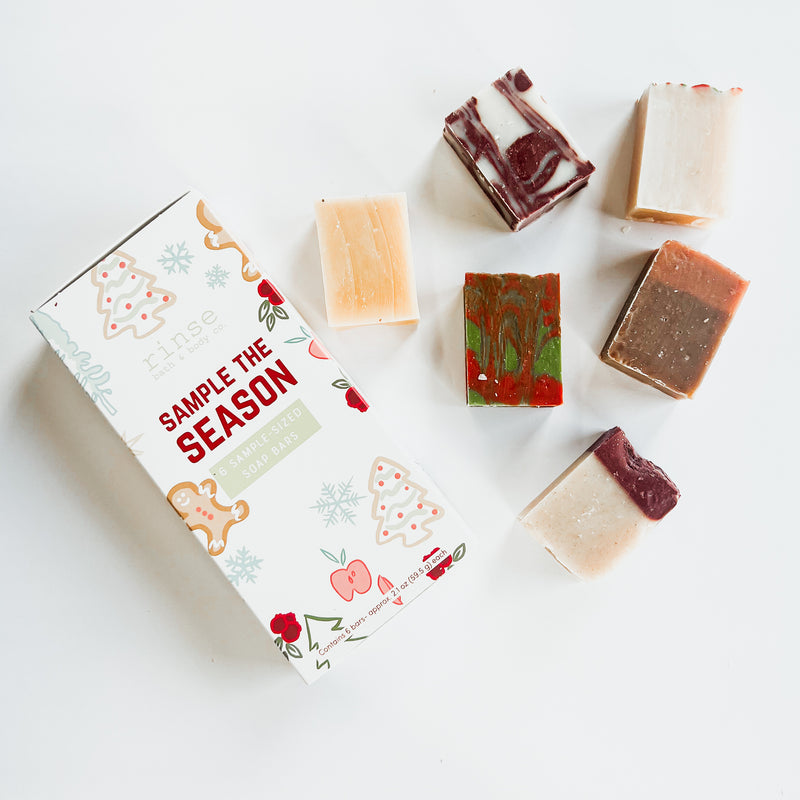 Soap - Sample the Season Holiday Sampler Box (6 half bars)