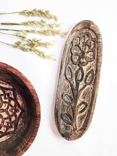 Sonoma Mango Wood Bowl & Tray