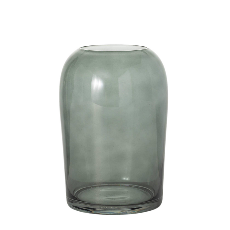 SMOKY GLASS VASE