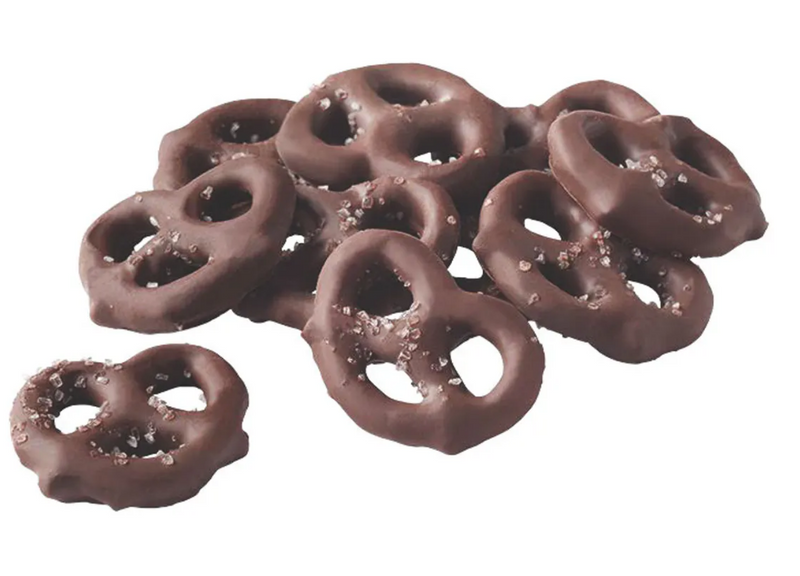 Salty Dark Chocolate Pretzels