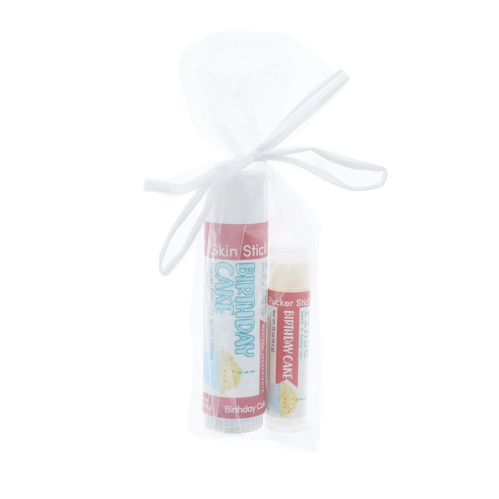 Birthday Cake Skin Stick & Pucker Stick Bundle