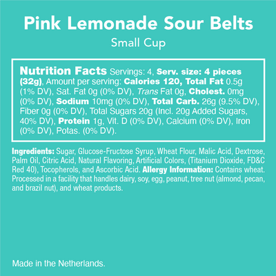 Pink Lemonade Sour Belts