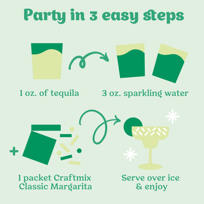 Classic Margarita Cocktail Mixer - 6 Servings Multipack