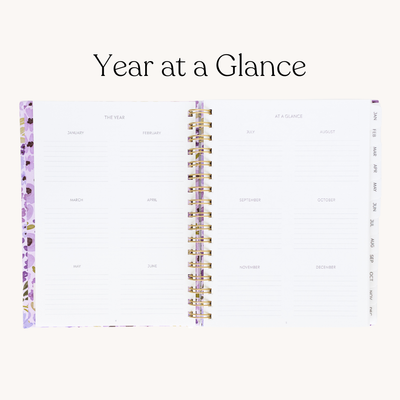 Porcelain 2025 Yearly Planner: 7x9