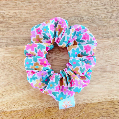 Scrunchie - Sage Bloom Pattern