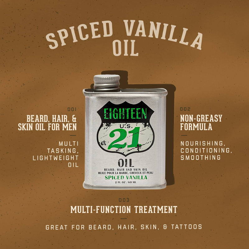 Beard, Hair and Skin Oil: Spiced Vanilla