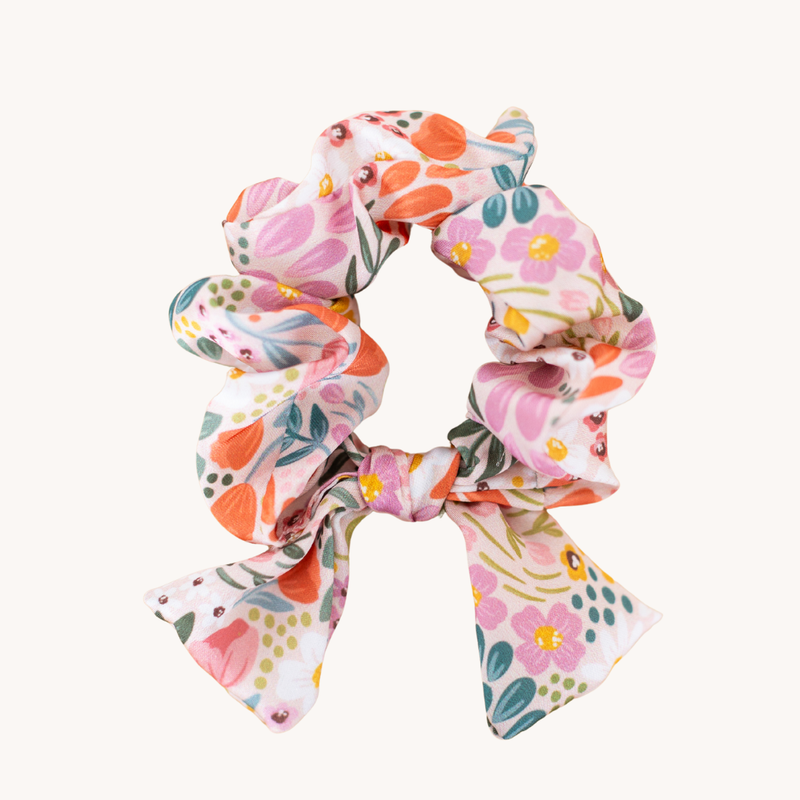 Summer Meadows Satin Scrunchie