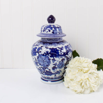 Blue Chinoiserie Ginger Jar - Large