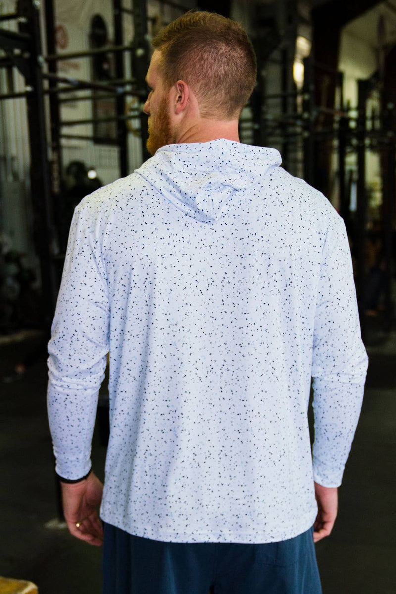 White Speckled | Performance Hoodie