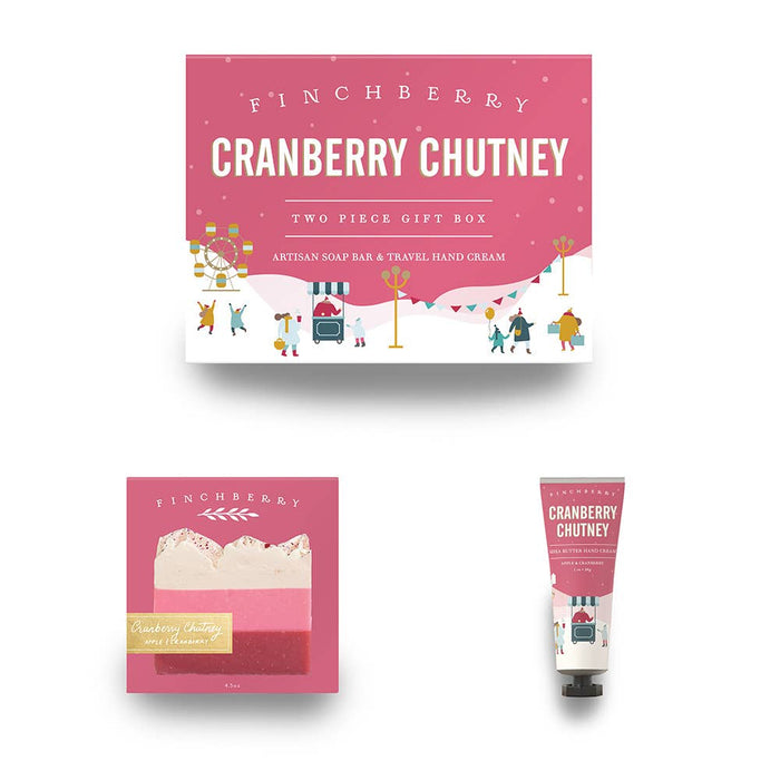 Cranberry Chutney - 2 Pc Holiday Gift Box - Stocking Stuffer