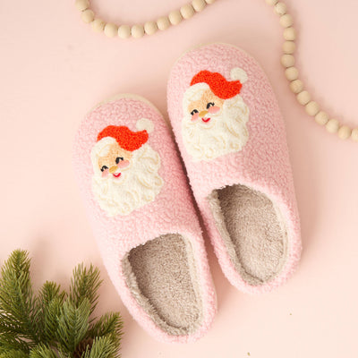 Fuzzy Holiday Slippers