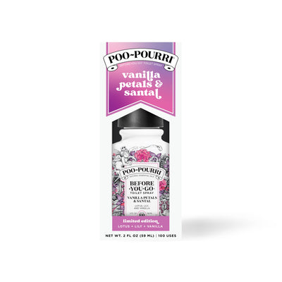 Poo~Pourri Vanilla Petals + Santal Toilet Spray 2oz boxed