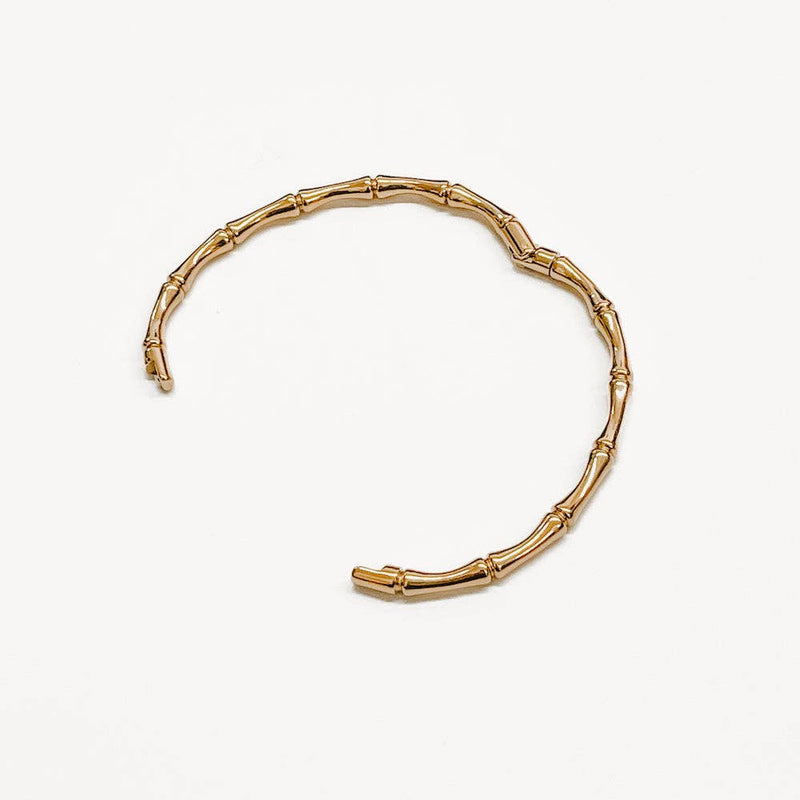 Bamboo Bangles Gold Bracelet **WATERPROOF**