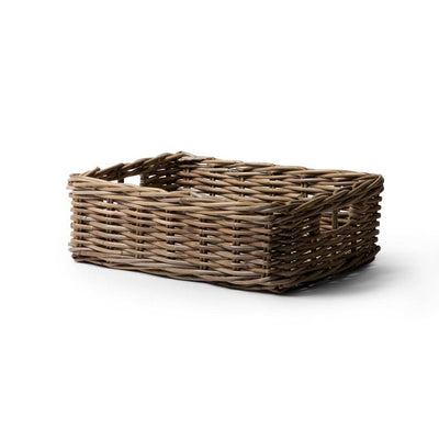 Rattan Rectangle Tray | 3" H